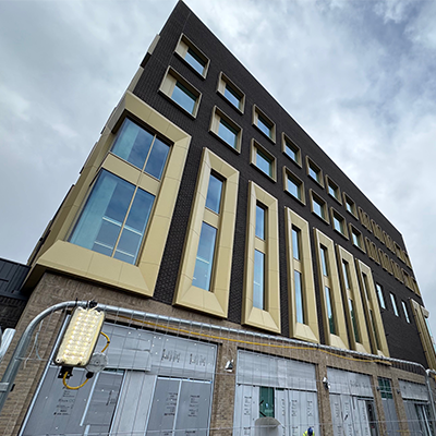 Up close of Greenwich campus 2025